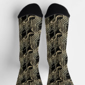 Chaussette MOTIF PCB Quirky Abstrait électronique Geeky Black (Haut)