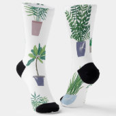 Chaussette motif plante (Angulaire)