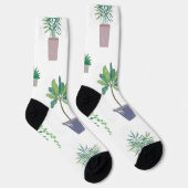 Chaussette motif plante (Droite)