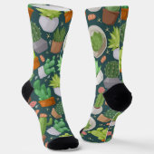 Chaussette motif plante (Angulaire)