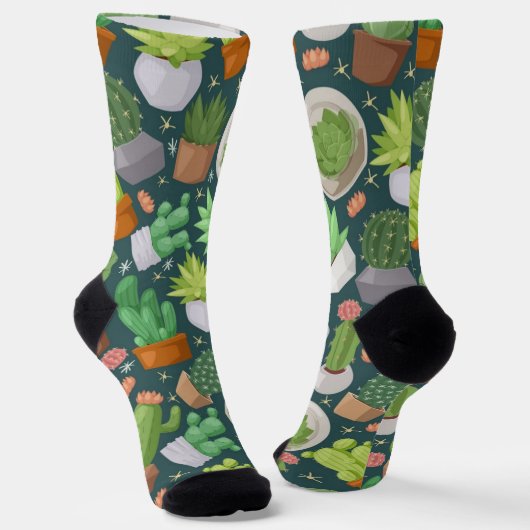 Chaussette motif plante (Angulaire)