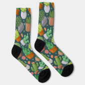 Chaussette motif plante (Droite)
