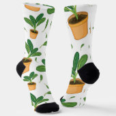 Chaussette motif plante (Angulaire)