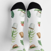 Chaussette motif plante (Haut)