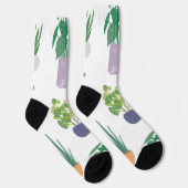 Chaussette motif plante (Droite)