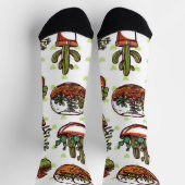 Chaussette motif plante (Haut)