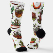 Chaussette motif plante (Angulaire)