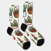 Chaussette motif plante (Droite)