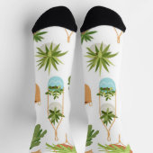Chaussette motif plante (Haut)