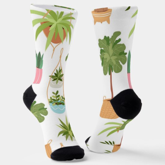 Chaussette motif plante (Angulaire)