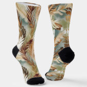 Chaussette Motif plume aquarelle (Angulaire)