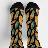 Chaussette Motif plume bohème (Haut)