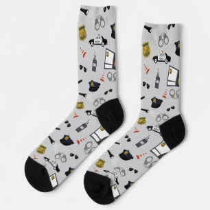 Chaussette Motif Policier Policier Flic