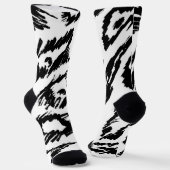 Chaussette motif poster de animal (Angulaire)