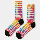 Chaussette Motif Rainbow Dot Abstrait (Gauche)