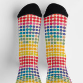 Chaussette Motif Rainbow Dot Abstrait (Haut)