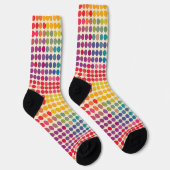 Chaussette Motif Rainbow Dot Abstrait (Droite)