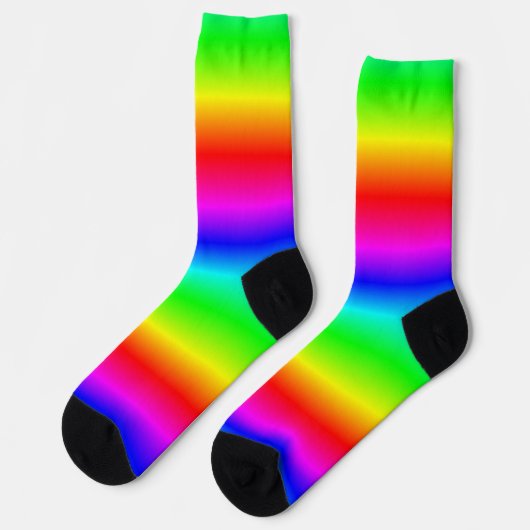 Chaussette Motif Rainbow Gradient (Gauche)