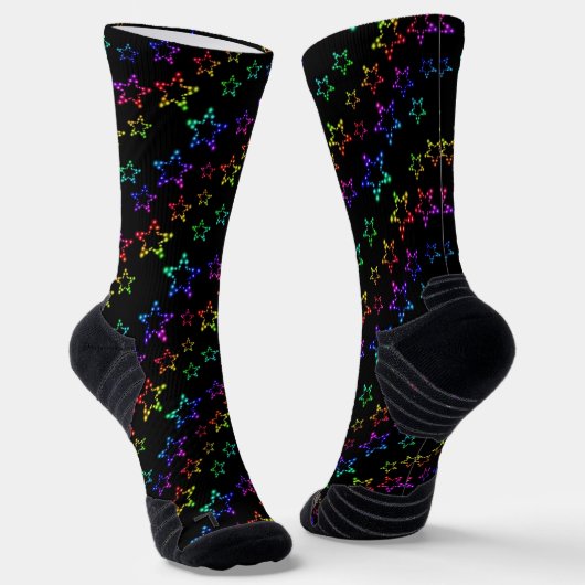 Chaussette Motif Rainbow Stars (Angulaire)