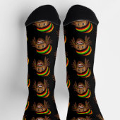 Chaussette Motif Rasta Man Reggae (Haut)