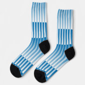 Chaussette Motif rayé bleu blanc (Gauche)