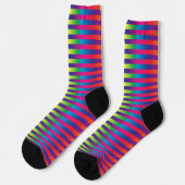 Chaussette Motif rayé coloré (Gauche)