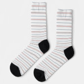 Chaussette Motif rayé élégant. (Gauche)