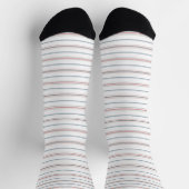 Chaussette Motif rayé élégant. (Haut)