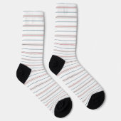 Chaussette Motif rayé élégant. (Droite)