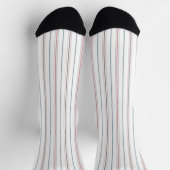 Chaussette Motif rayé élégant. (Haut)