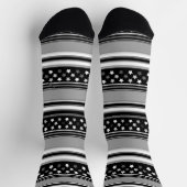 Chaussette Motif rayé horizontal avec des étoiles (Haut)