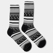 Chaussette Motif rayé horizontal avec des étoiles (Droite)