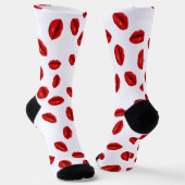 Chaussette Motif Red Lips (Angulaire)