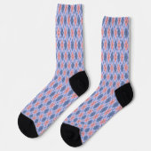 Chaussette Motif rétro rhombique. (Gauche)