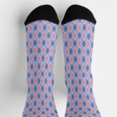 Chaussette Motif rétro rhombique. (Haut)