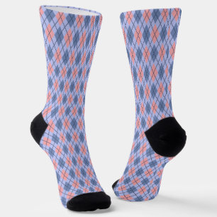 Chaussette Motif rétro rhombique.