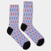 Chaussette Motif rétro rhombique. (Droite)