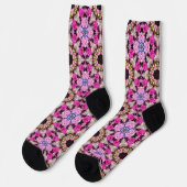 Chaussette Motif rose d'été floral (Gauche)