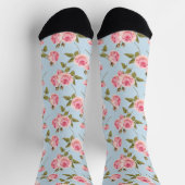 Chaussette Motif rose et Pois (Haut)