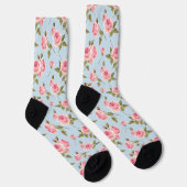 Chaussette Motif rose et Pois (Droite)