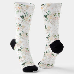 Chaussette Motif rose Floral Garden