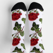 Chaussette Motif Rose Red Long Stem (Haut)
