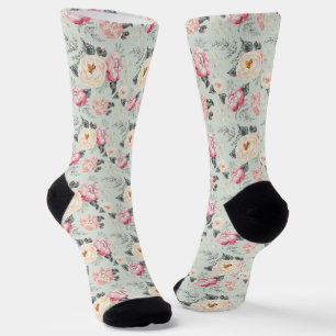 Chaussette Motif rose Rose Garden