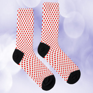 Chaussette Motif rouge pomme