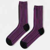 Chaussette Motif sans couleur violet noir (Gauche)