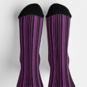 Chaussette Motif sans couleur violet noir (Haut)