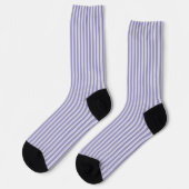 Chaussette Motif sans couture à rayures violettes (Gauche)