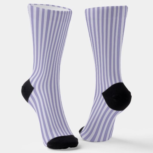 Chaussette Motif sans couture à rayures violettes (Angulaire)
