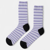 Chaussette Motif sans couture à rayures violettes (Gauche)