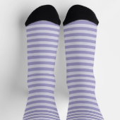 Chaussette Motif sans couture à rayures violettes (Haut)